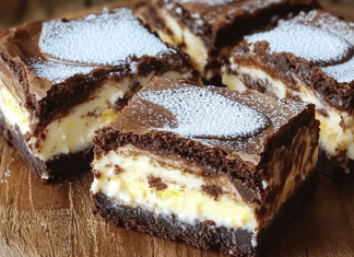 Prajitura cu ciocolata si crema fina de branza – Desertul marmorant care cucereste orice masa