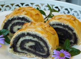 Rulada cu mac si ciocolata – desert rapid din cateva ingrediente