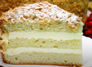 🎂 Tort simplu cu crema fina de vanilie, ciocolata alba si mascarpone