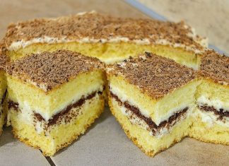 Prajitura cu crema fina de vanilie si blat pufos – desertul care face senzatie la orice masa