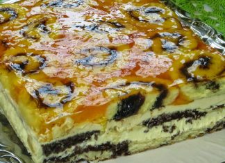 Prajitura „Tigrul Fermecat” – desert spectaculos in straturi, cu crema fina, rulada si jeleu de portocale