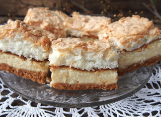 Prajitura norisor cu cocos si crema de branza – atat de fina ca se topeste in gura