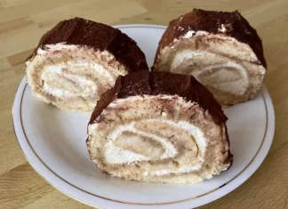 Rulada Tiramisu, desertul cu gust exploziv gata in 10 minute