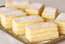 Prajitura Elena, cu foi fragede cu crema fina de vanilie, ca pe vremuri
