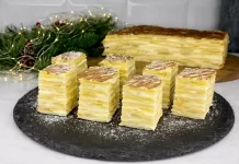 Prajitura stratificata si cremoasa cu mere