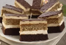 Prajitura fina cu crema de cafea si nuca pe care o vei iubi din prima!