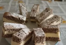 Prajitura de post cu mac si crema de cocos