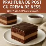 Prajitura de Post cu Crema de Ness