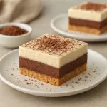 Prajitura fara coacere cu mousse ciocolata si vanilie
