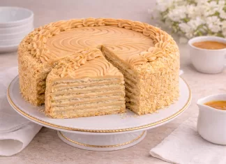 Tort Tania: Deliciul cu Foi Fragede si Crema Caramel