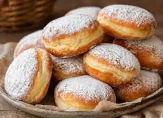 Gogosi Berliner, pufoase ca un nor
