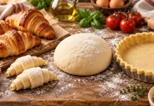 3 aluaturi de bază pe care merită să le ai în caietul de rețete: croissante, pizza și tartă