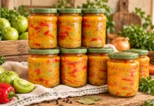 Salată de gogonele cu ardei și sos de muștar, o rețetă de toamnă pentru mesele de iarnă
